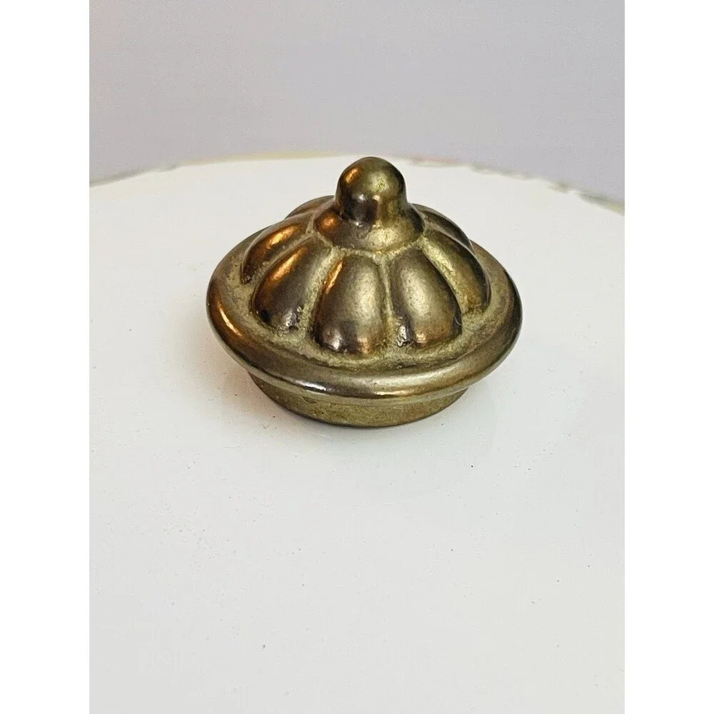 Cornucopia Enamel Dutch Oven Stock Pot 2.5 Qt Brass Handles Fruit Design